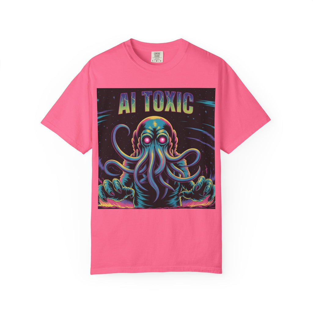 AI TOXIC  "Data Overlord" Unisex Garment-Dyed T-shirt