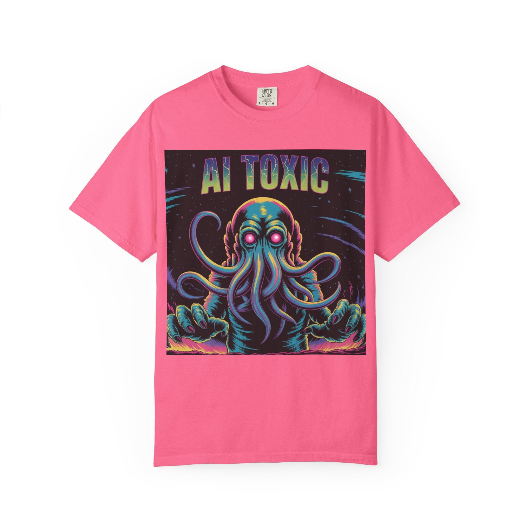 AI TOXIC  "Data Overlord" Unisex Garment-Dyed T-shirt