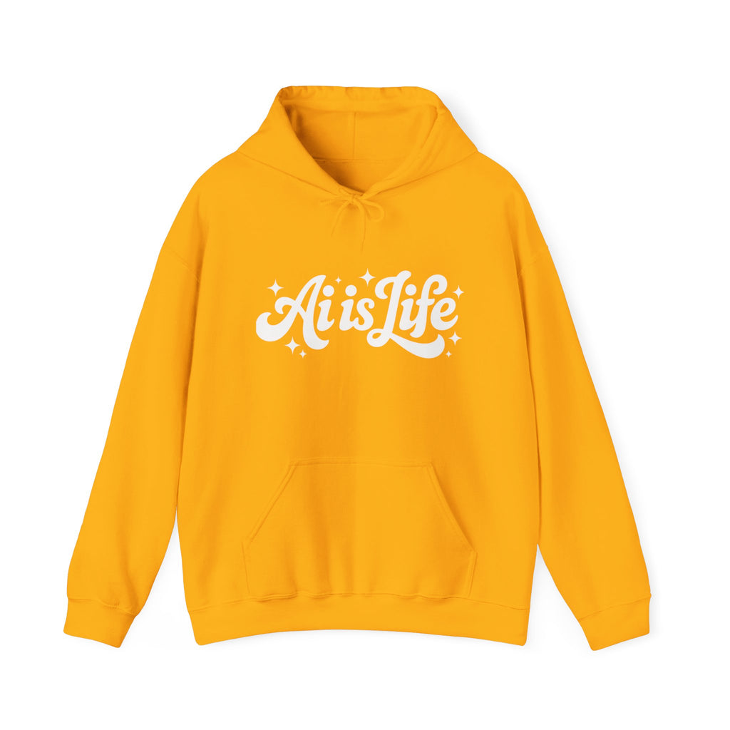 Ai is Life  "TechFlow Energy" Unisex Heavy Blend™ Hooded Sweatshirt