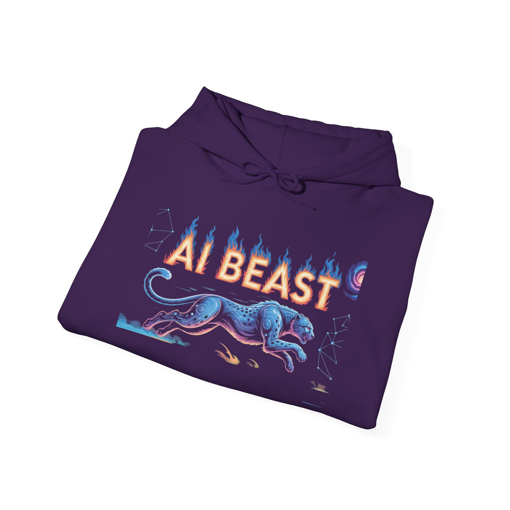AI BEAST “Digital Predator” Unisex Heavy Blend™ Hooded Sweatshirt