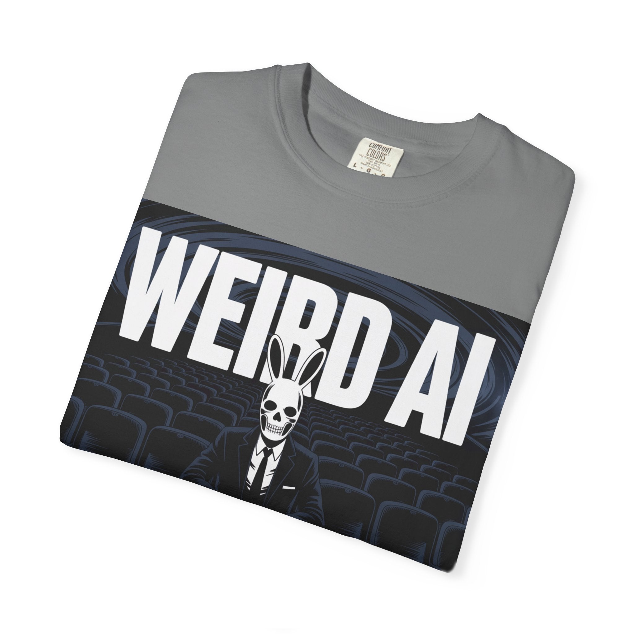 WEIRD AI  " Backrooms Theater " Unisex Garment-Dyed T-shirt