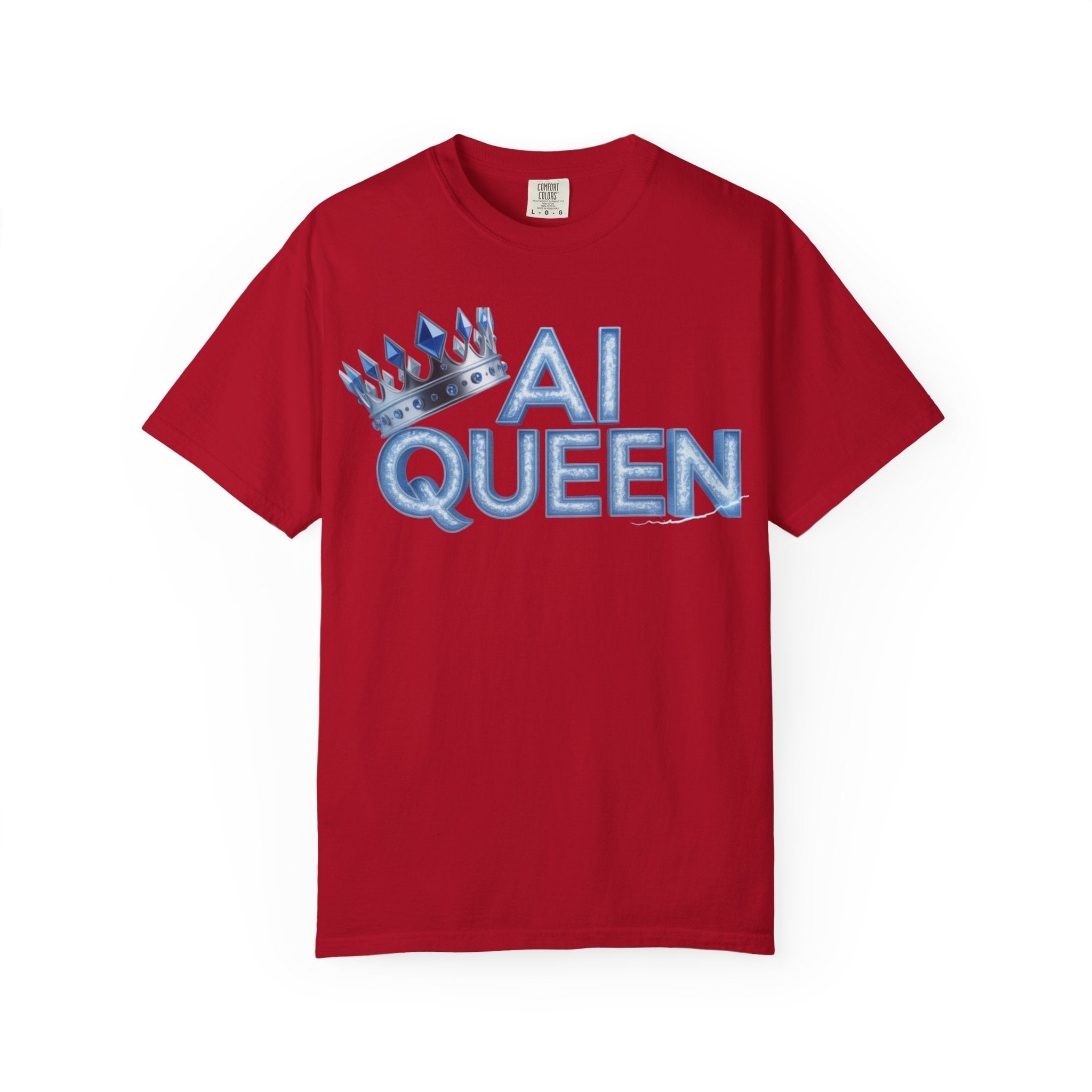AI Queen "Frost Crown Frequency" Unisex Garment-Dyed T-shirt