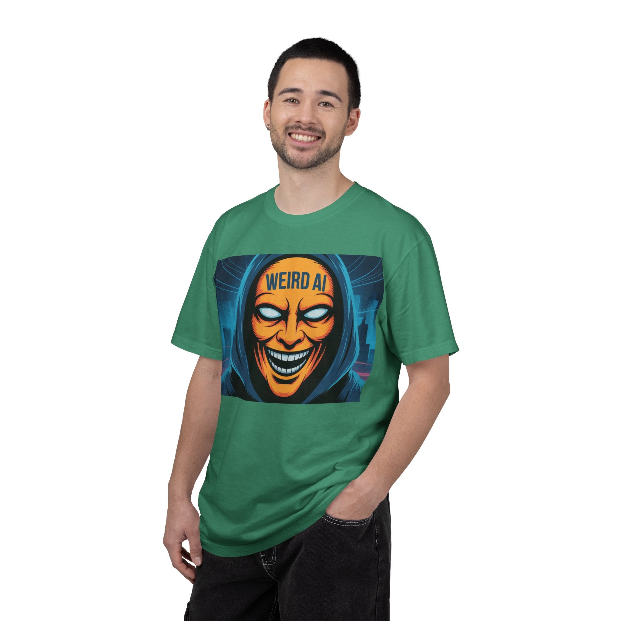 Weird AI "Masked Mode" Unisex Garment-Dyed T-shirt