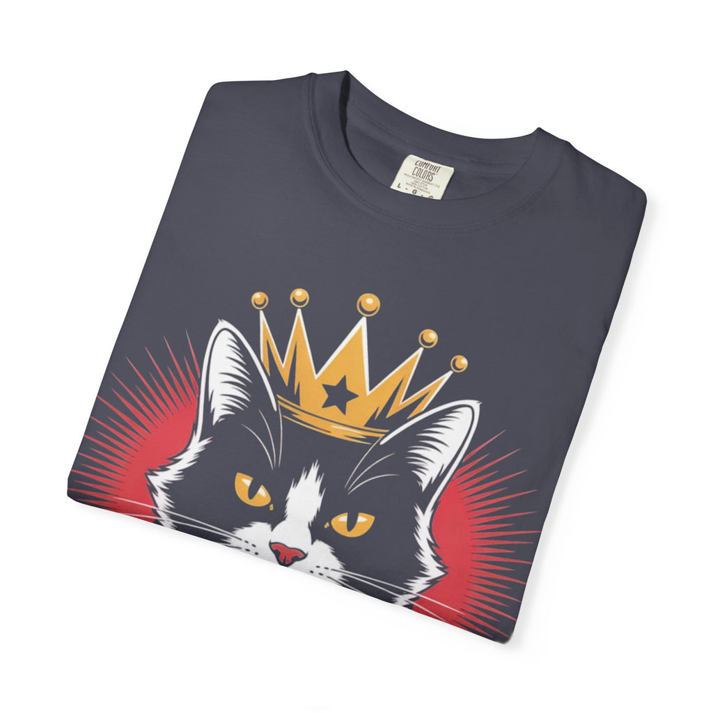 AI king ""Glitch Monarch"" Garment-Dyed T-shirt (Men)