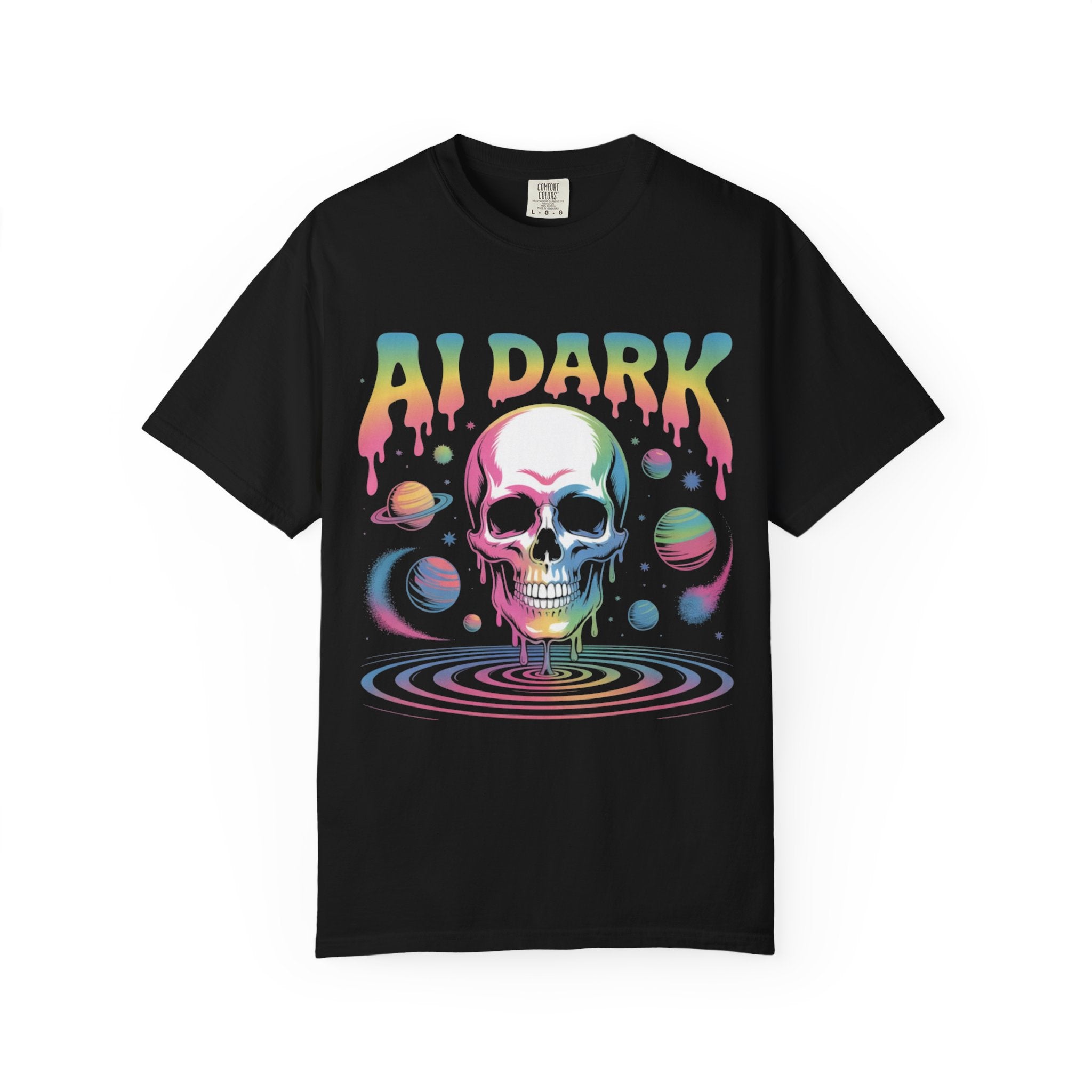AI DARK “Death of Data” Unisex Garment-Dyed T-shirt