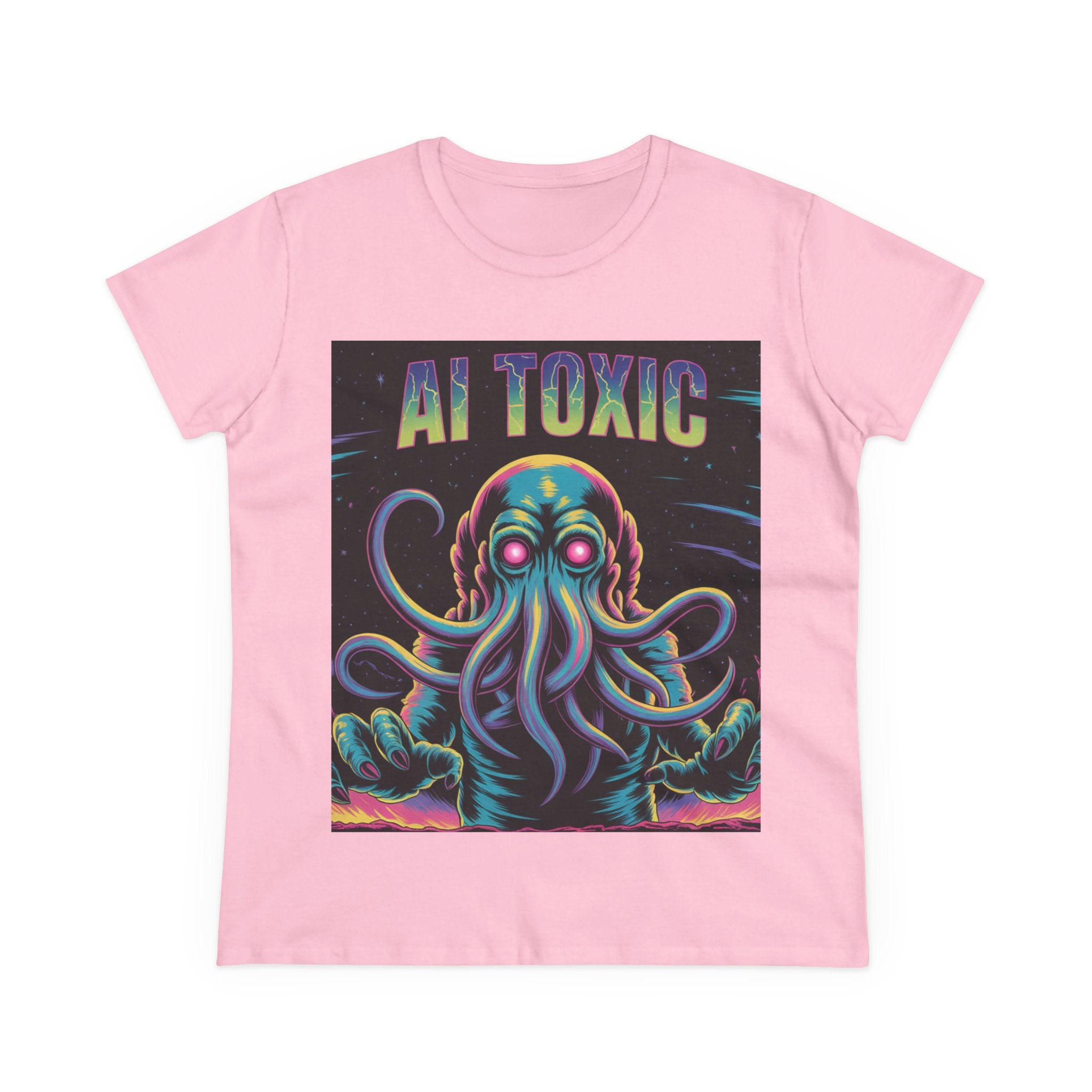 AI TOXIC  "Data Overlord" Women's Midweight Cotton Tee