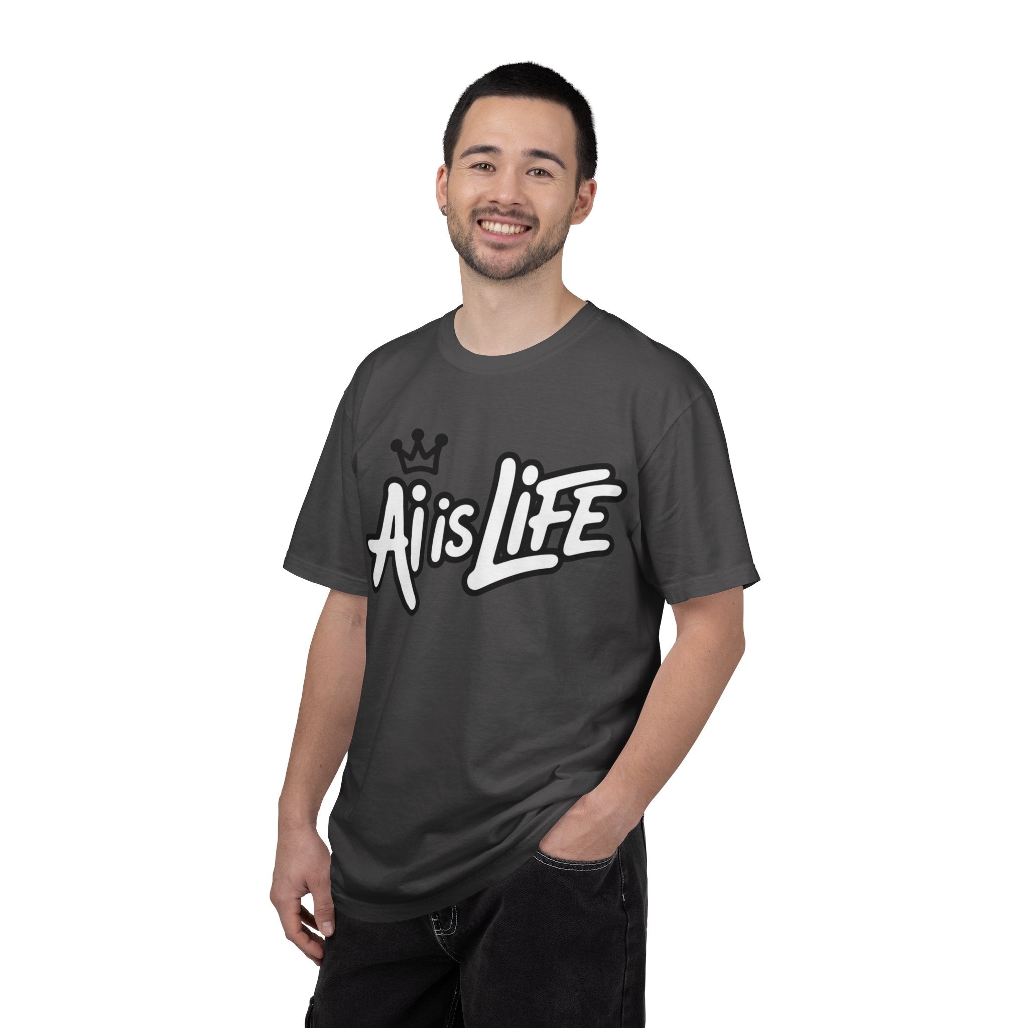 Ai is Life  "Crown Circuit" Unisex Garment-Dyed T-shirt