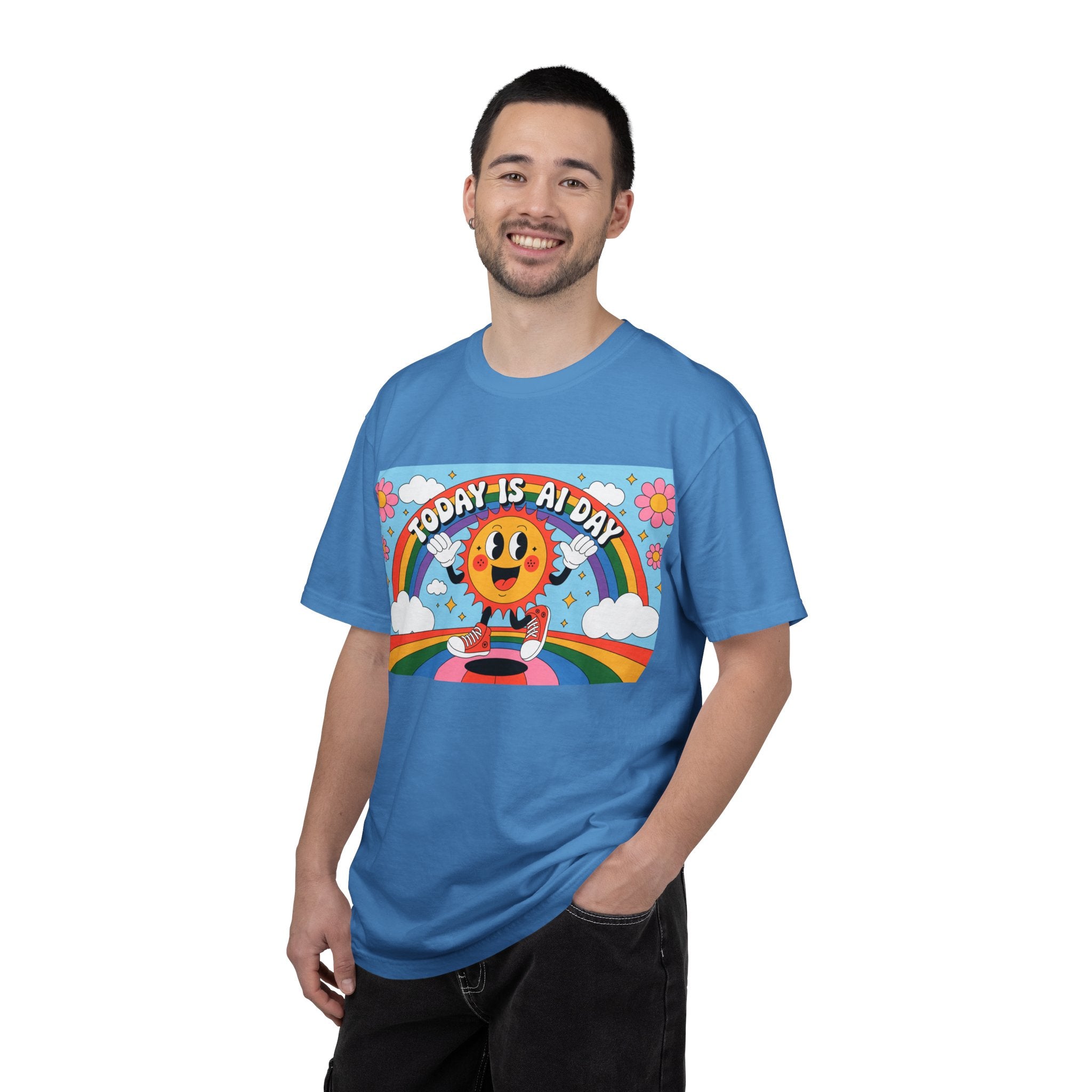 Today Is AI Day  "Sunshine Circuit" Unisex Garment-Dyed T-shirt