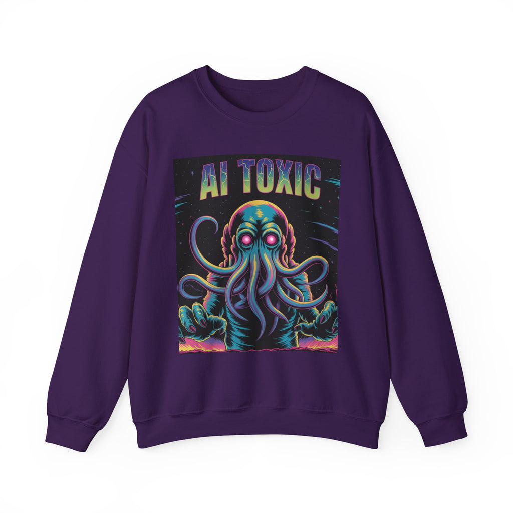 AI TOXIC  "Data Overlord" Unisex Heavy Blend™ Crewneck Sweatshirt