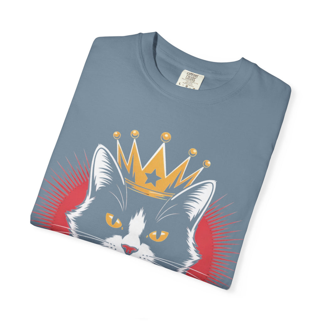 AI king ""Glitch Monarch"" Garment-Dyed T-shirt (Men)