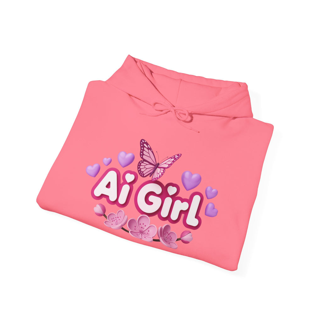 Ai Girl  "Cyber Cutie" Unisex Heavy Blend™ Hooded Sweatshirt