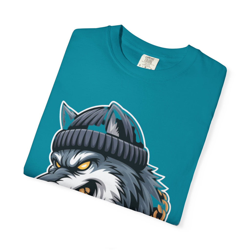 AI BEAST  "Wolf Byte Syndicate " Unisex Garment-Dyed T-shirt