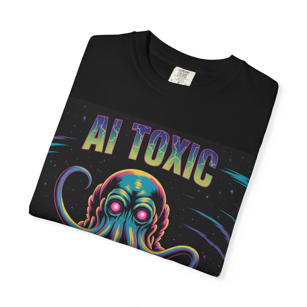 AI TOXIC  "Data Overlord" Unisex Garment-Dyed T-shirt