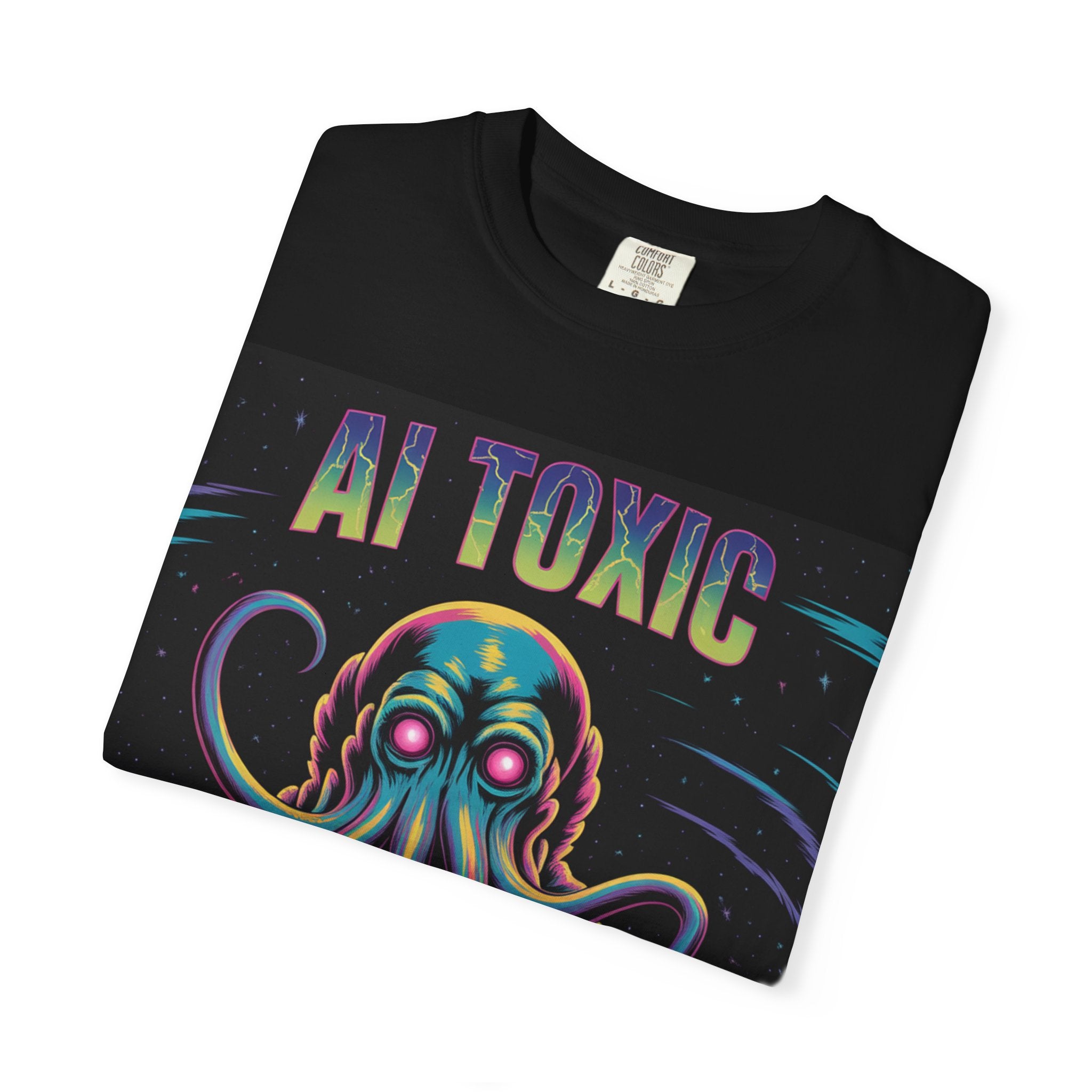 AI TOXIC  "Data Overlord" Unisex Garment-Dyed T-shirt