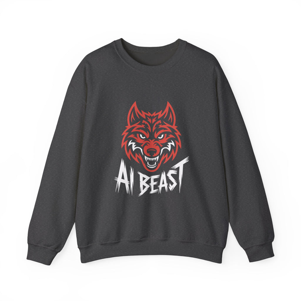AI BEAST " Alpha Mode " Unisex Heavy Blend™ Crewneck Sweatshirt