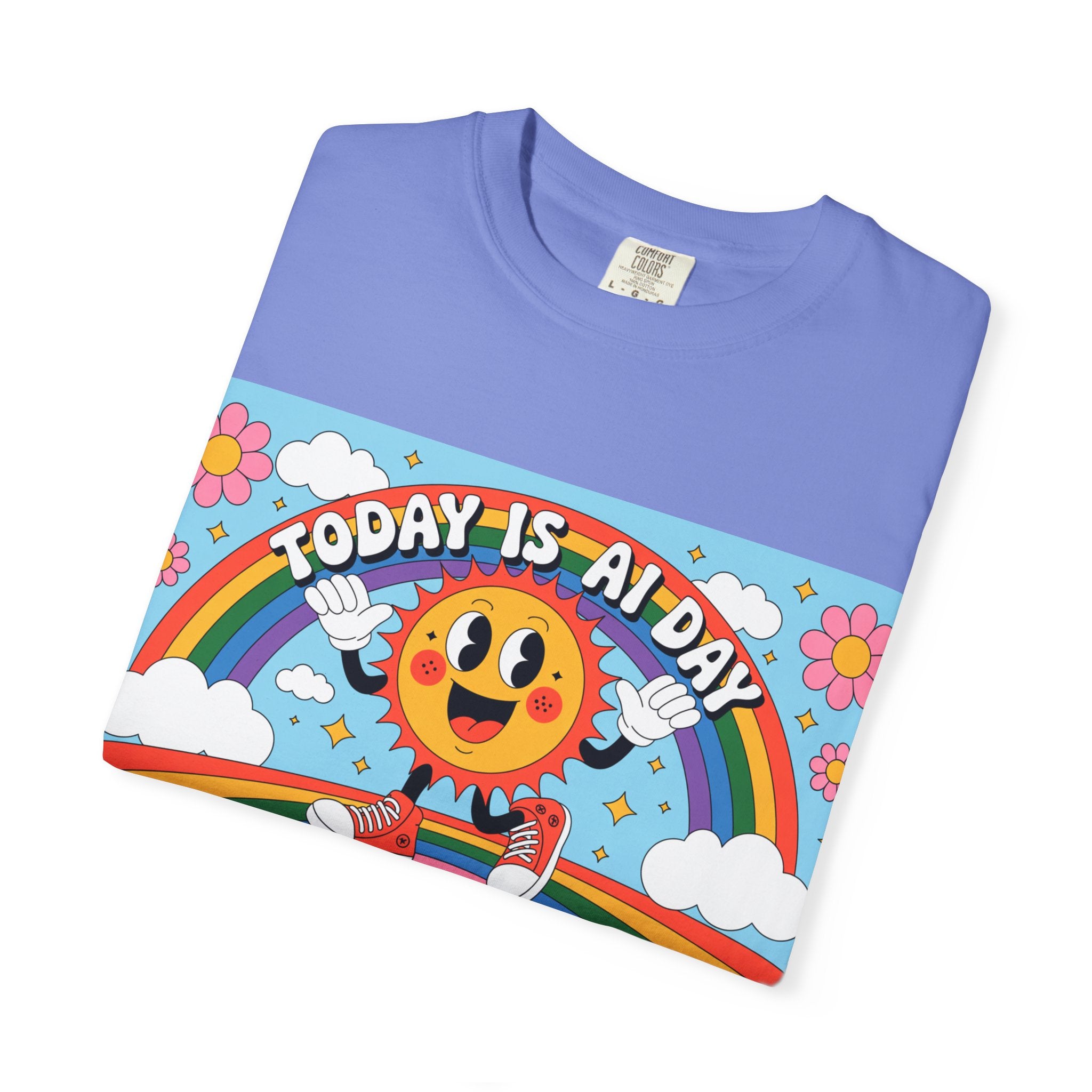 Today Is AI Day  "Sunshine Circuit" Unisex Garment-Dyed T-shirt