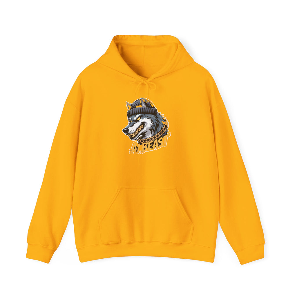 AI BEAST  "Wolf Byte Syndicate" Unisex Heavy Blend™ Hooded Sweatshirt