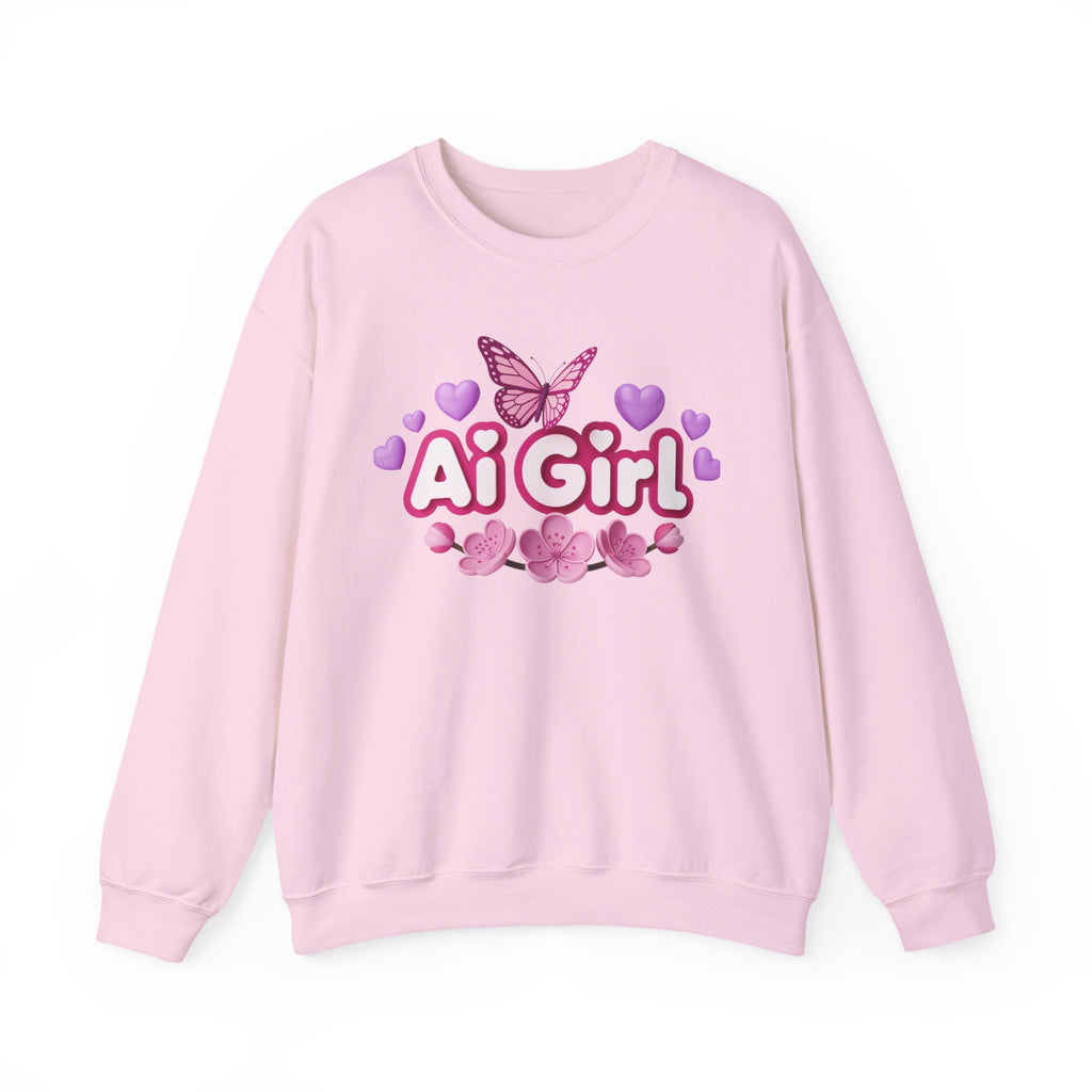 Ai Girl  "Cyber Cutie" Unisex Heavy Blend™ Crewneck Sweatshirt