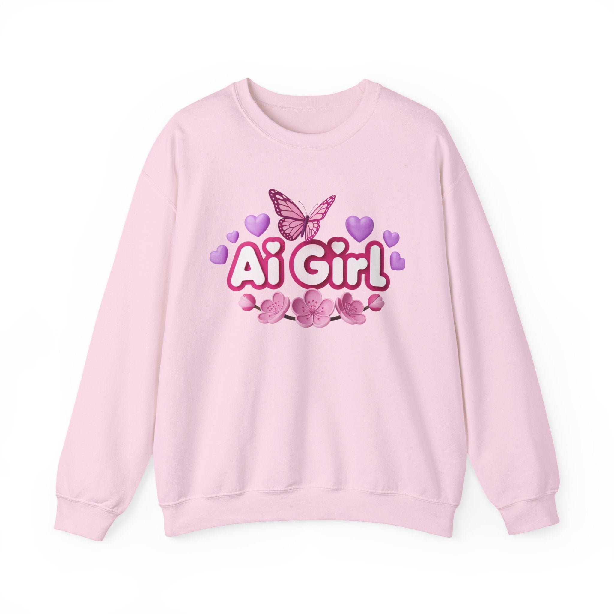 Ai Girl  "Cyber Cutie" Unisex Heavy Blend™ Crewneck Sweatshirt