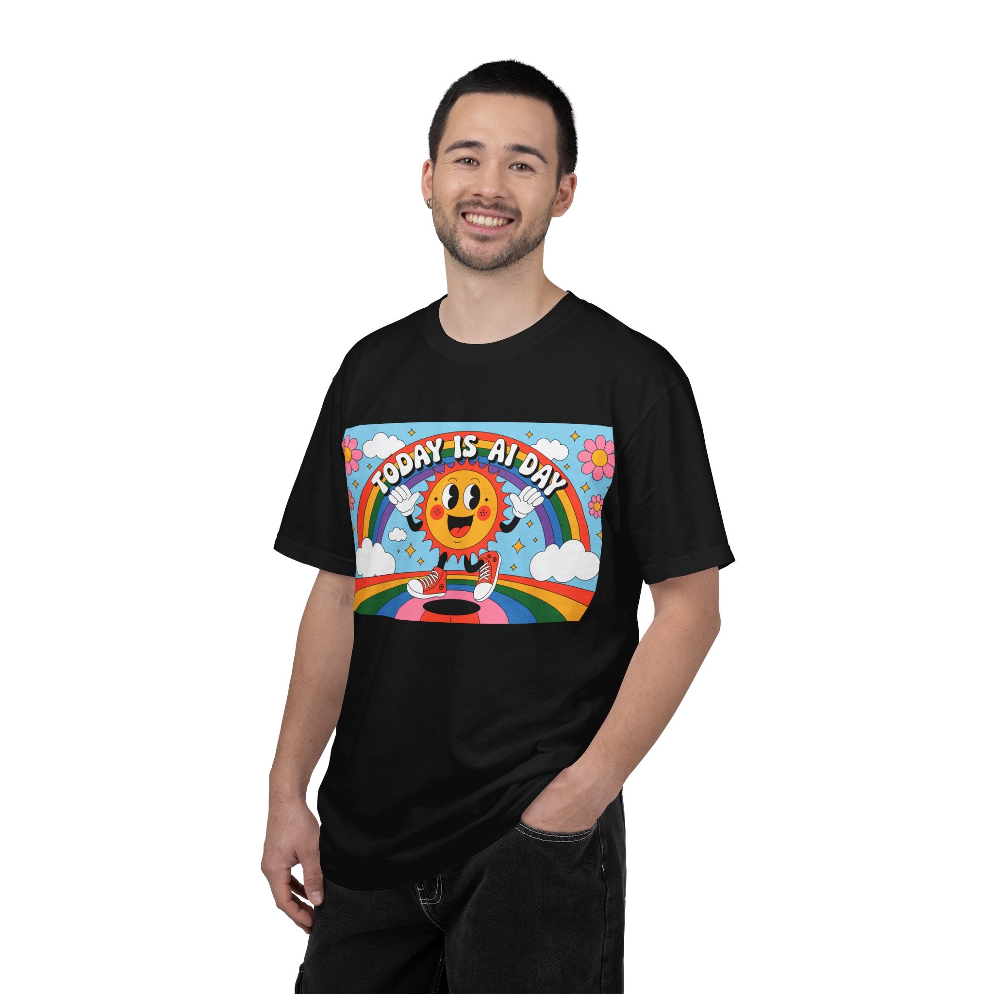 Today Is AI Day  "Sunshine Circuit" Unisex Garment-Dyed T-shirt