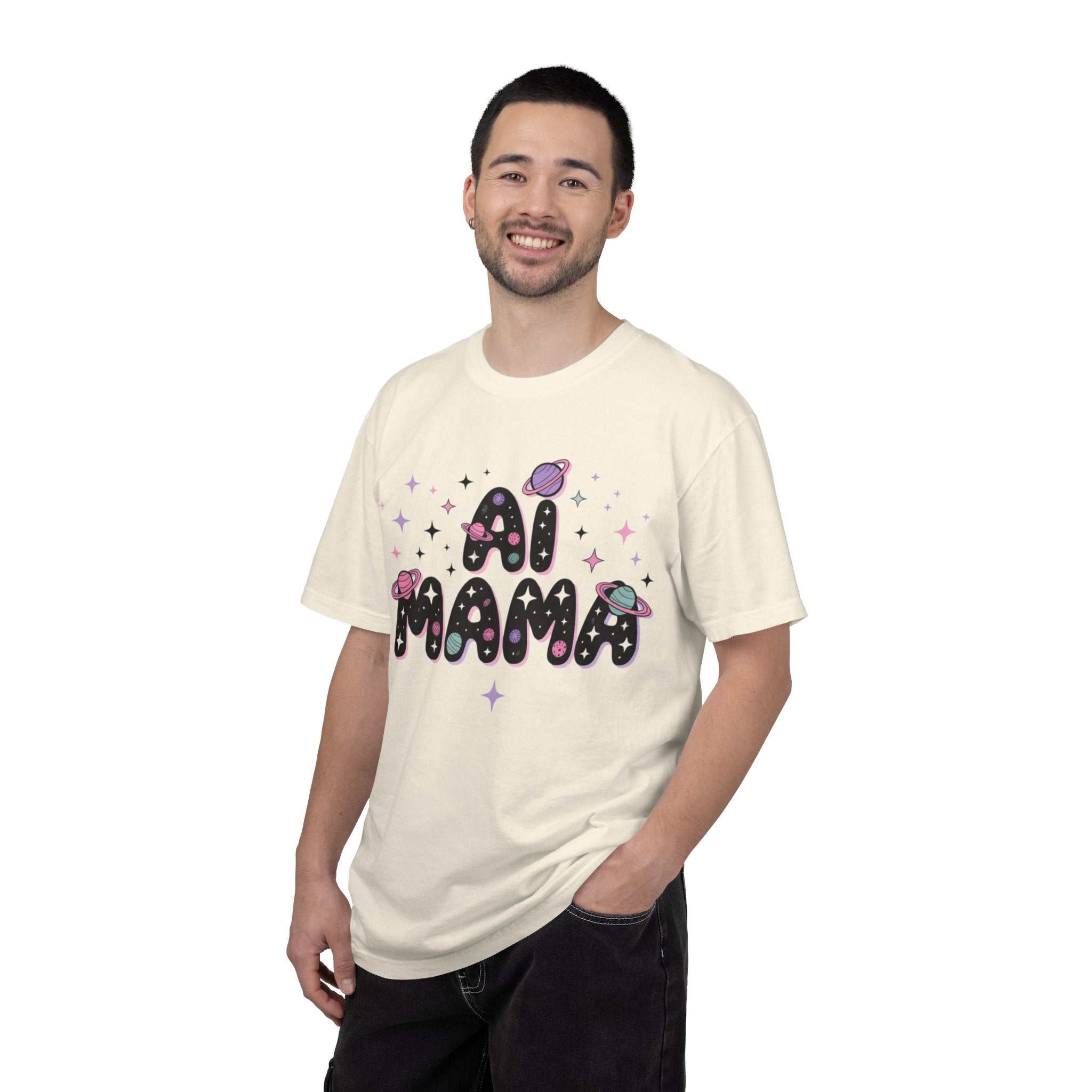 AI Mama "Digital Daydreamer" Unisex Garment-Dyed T-shirt
