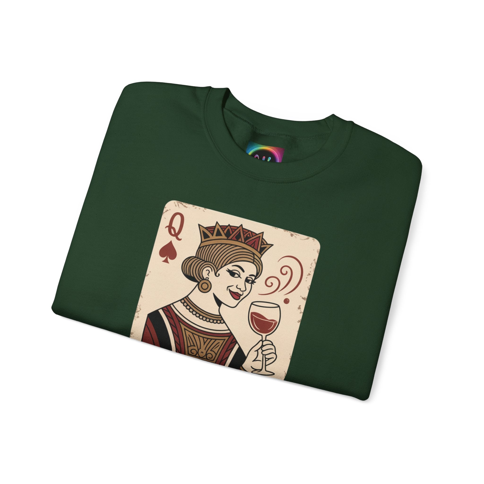 AI Queen "ROYAL ALGORITHM"  Unisex Heavy Blend Crewneck Sweatshirt