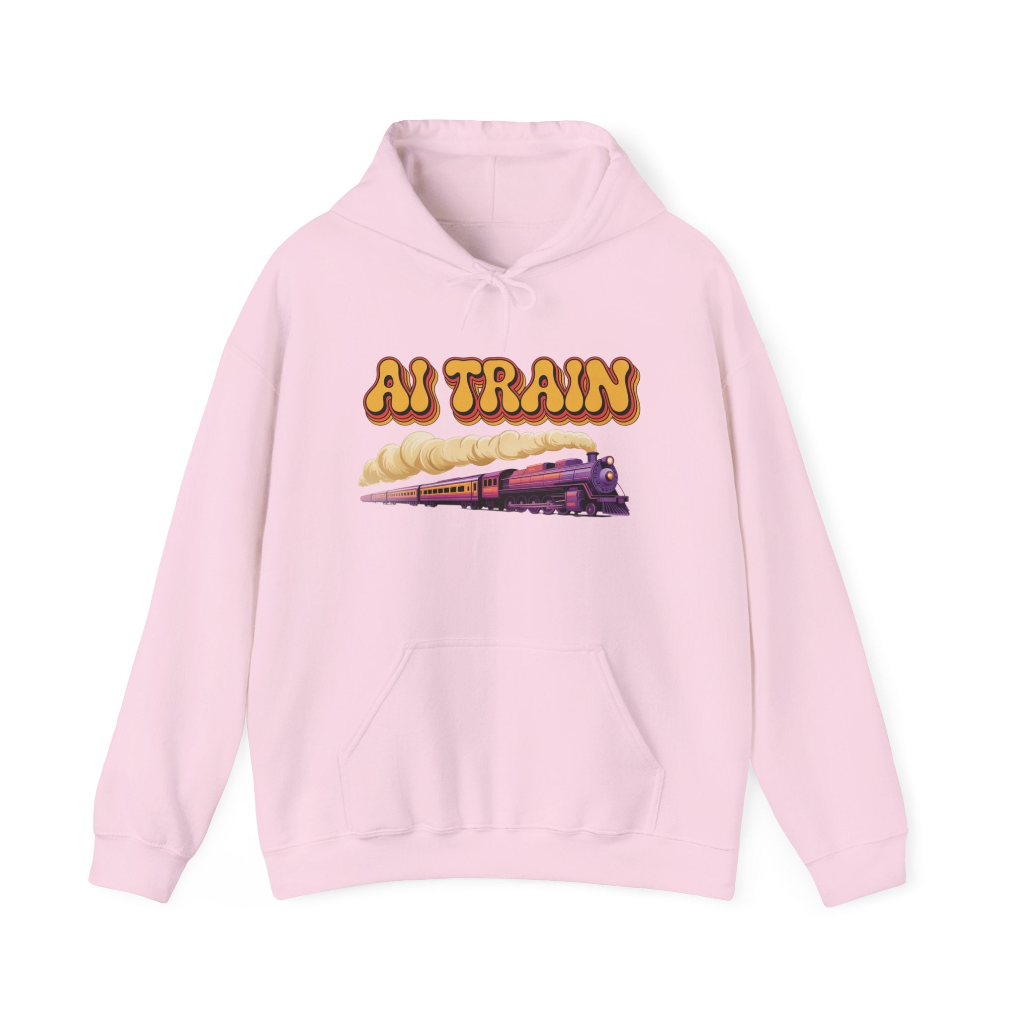 AI TRAIN  "Quantum Rail System" Unisex Heavy Blend™ Hooded Sweatshirt