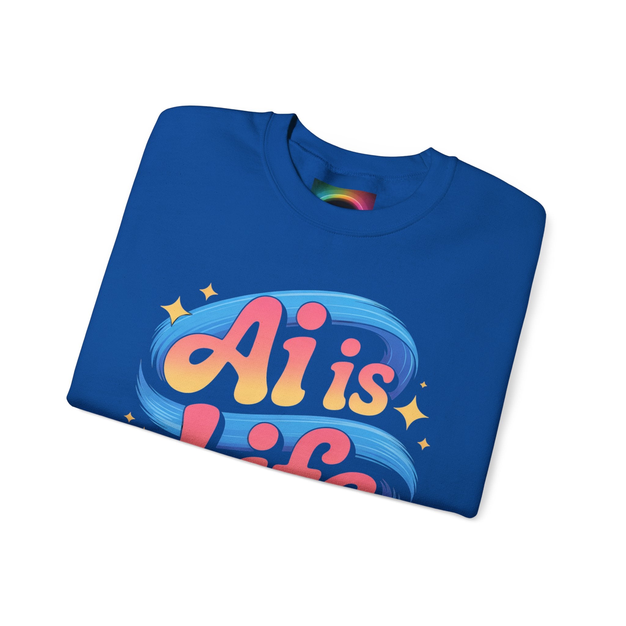 AI is Life "COSMIC SWIRL" Unisex Heavy Blend™ Crewneck Sweatshirt