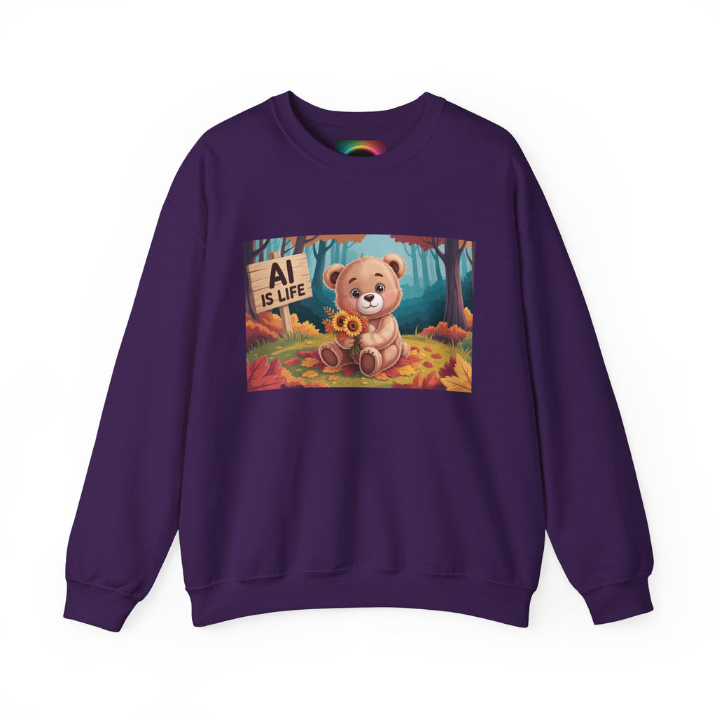 AI IS LIFE  " Cuddle Code "   Unisex Heavy Blend™ Crewneck Sweatshirt