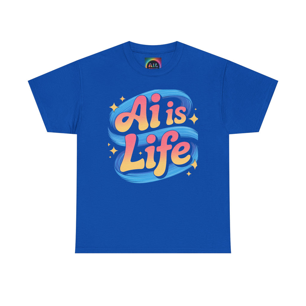 Al is Life "COSMIC SWIRL" — Colorful Retro Graphic Tee T‑Shirt