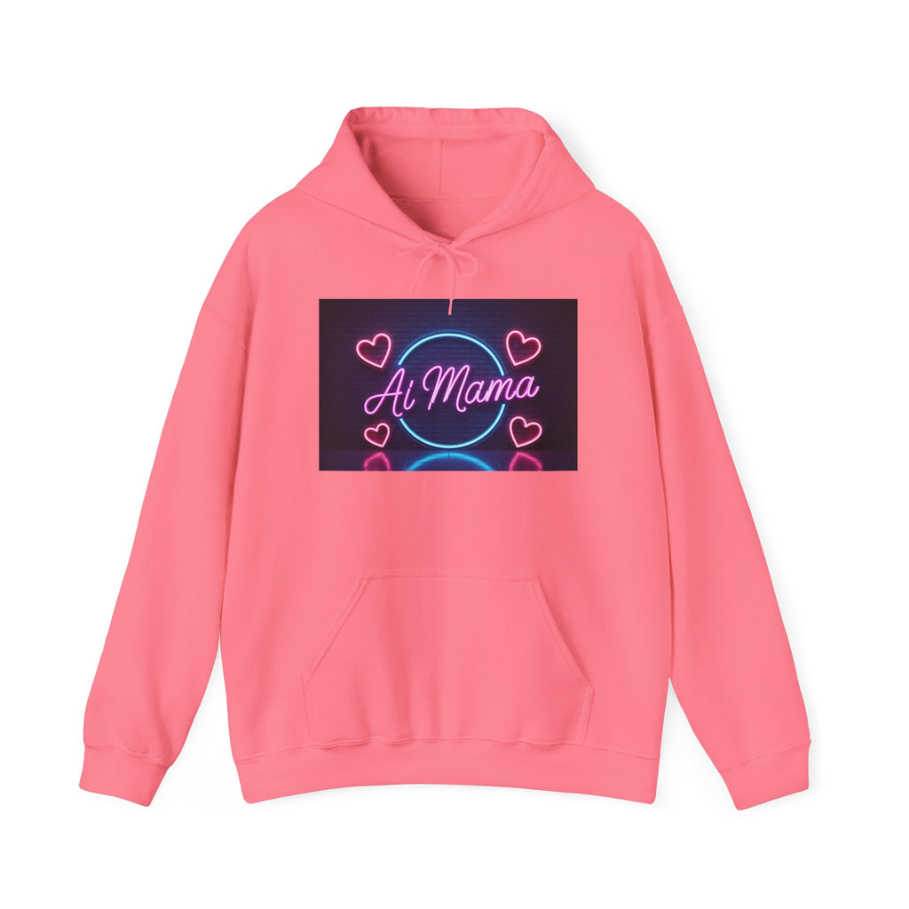 AI MAMA  “Electric Love Loop”  Unisex Heavy Blend™ Hooded Sweatshirt
