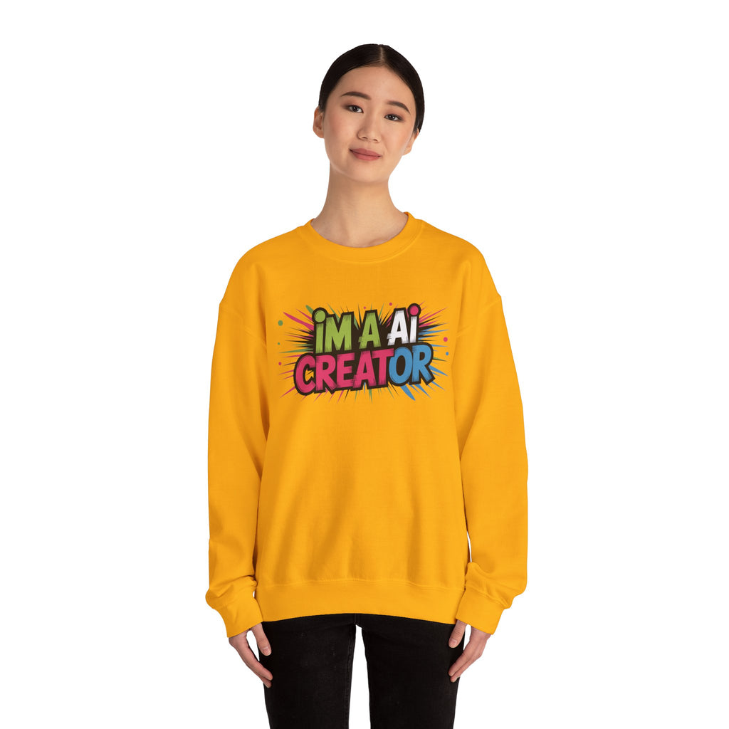 AI Creator  "Code Splash" Unisex Heavy Blend™ Crewneck Sweatshirt