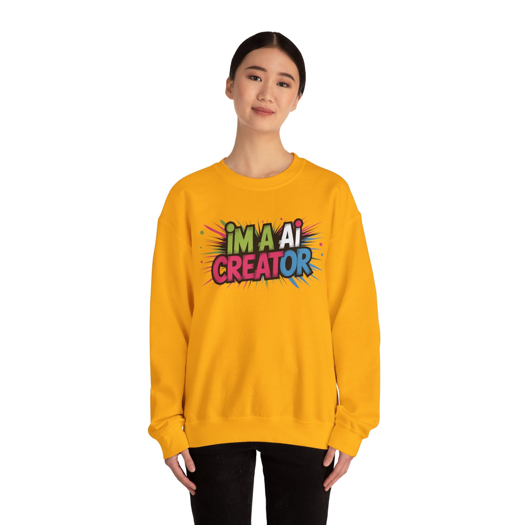 AI Creator  "Code Splash" Unisex Heavy Blend™ Crewneck Sweatshirt
