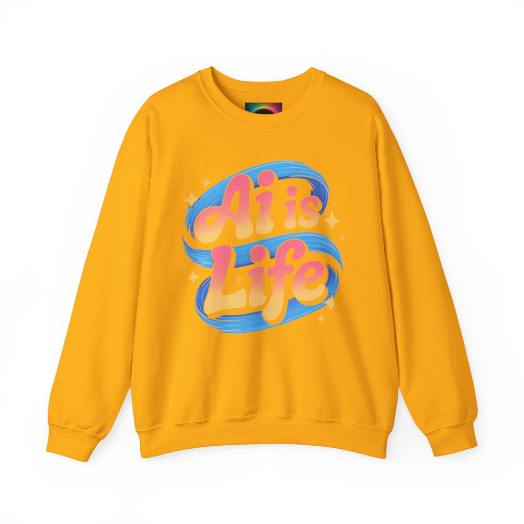 AI is Life "COSMIC SWIRL" Unisex Heavy Blend™ Crewneck Sweatshirt