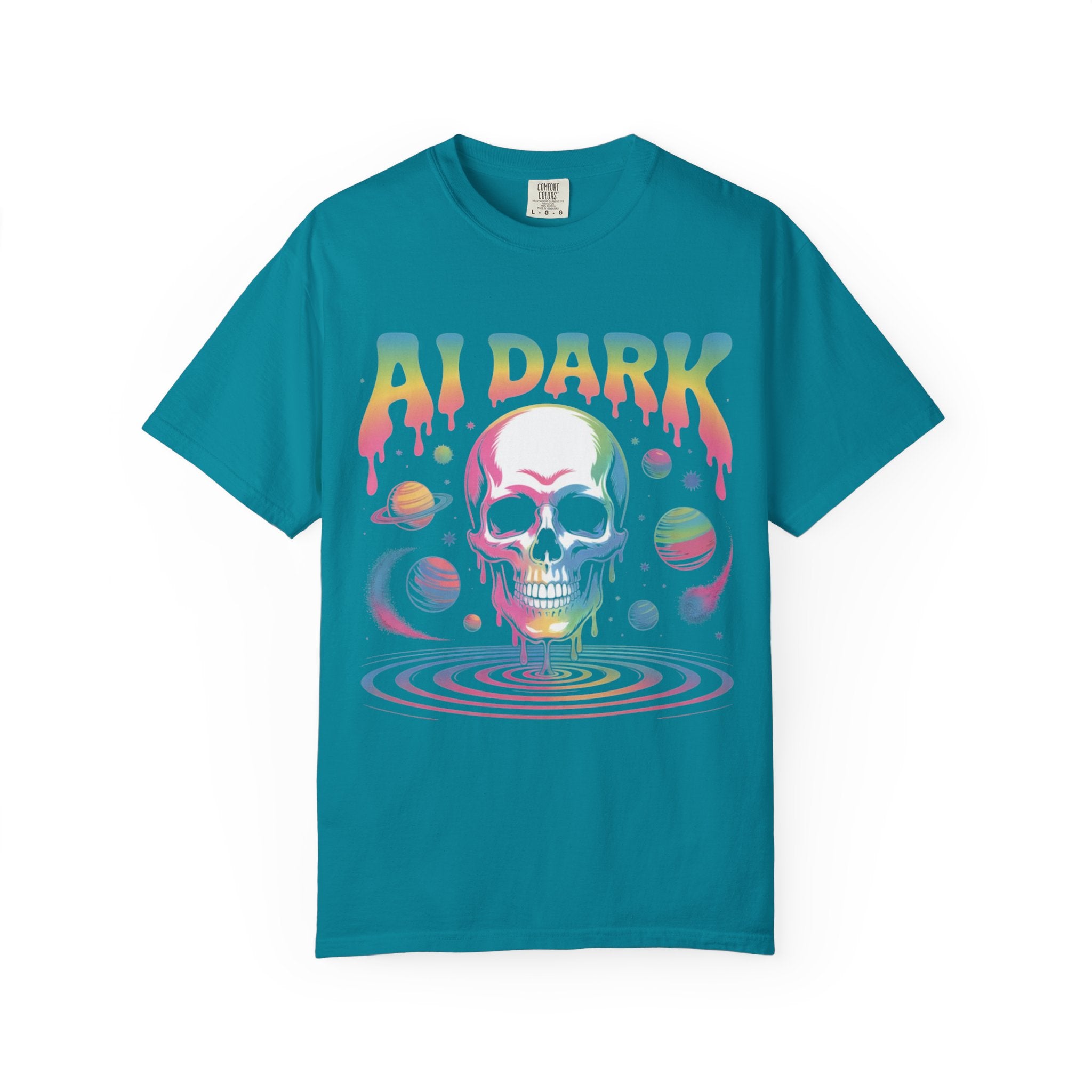 AI DARK “Death of Data” Unisex Garment-Dyed T-shirt