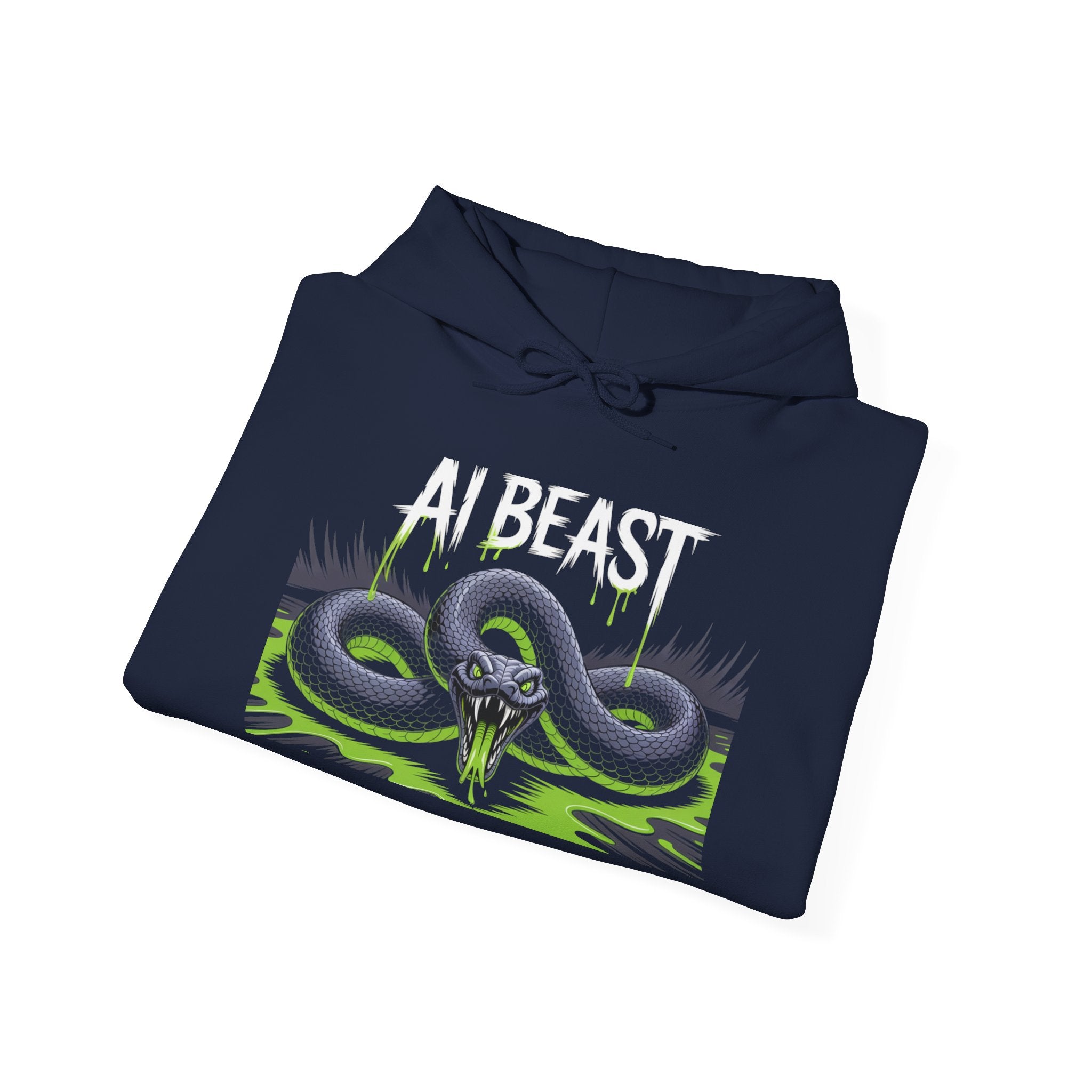 AI BEAST "Digital Venom" Unisex Heavy Blend™ Crewnwck Hoodie