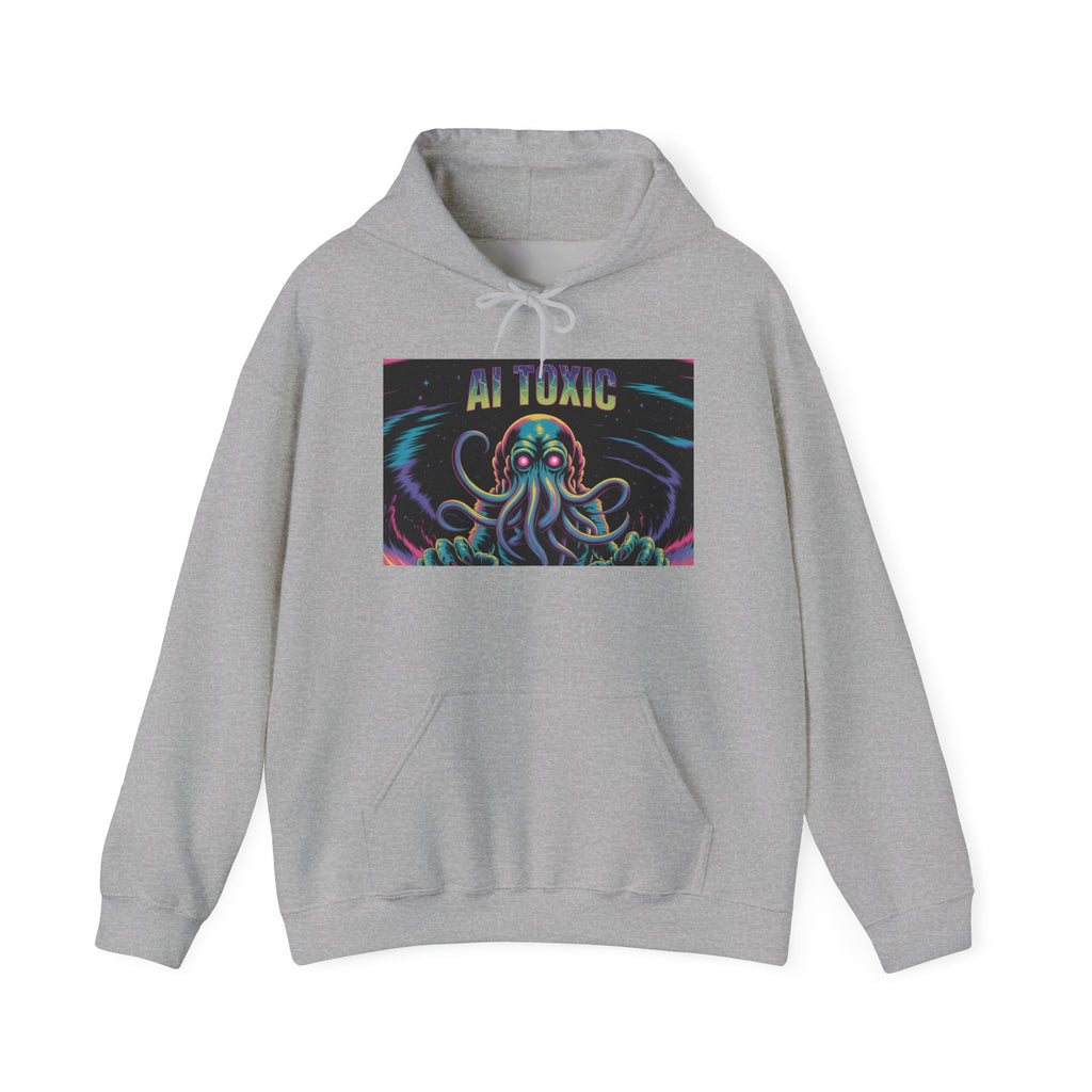 AI TOXIC  "Data  Overlord" Unisex Heavy Blend™ Hooded Sweatshirt