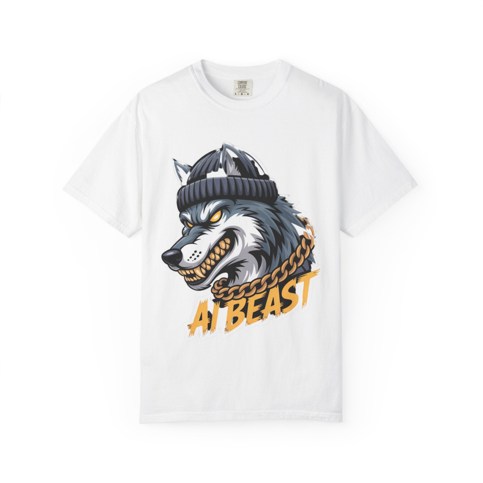 AI BEAST  "Wolf Byte Syndicate " Unisex Garment-Dyed T-shirt