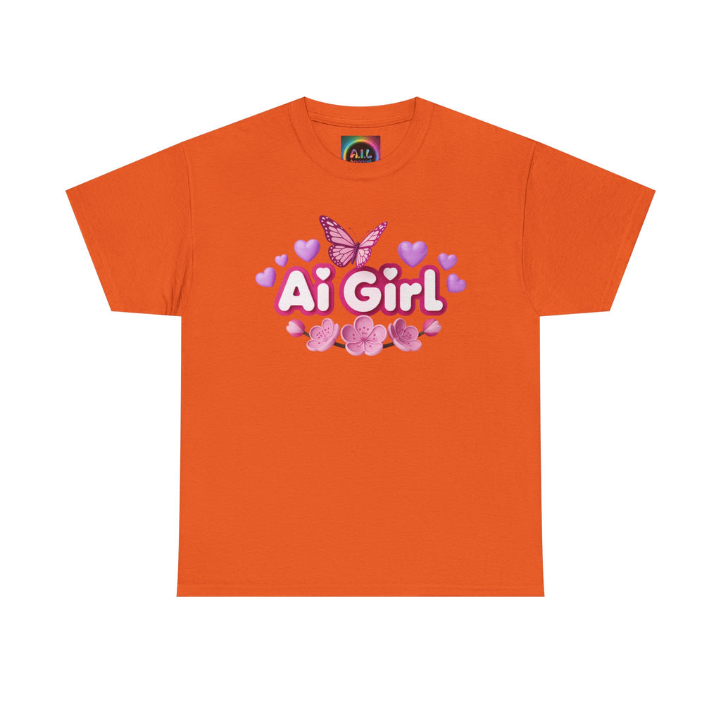Ai Girl  "Cyber Cutie" Unisex Heavy Blend™ Crewneck T‑Shirt