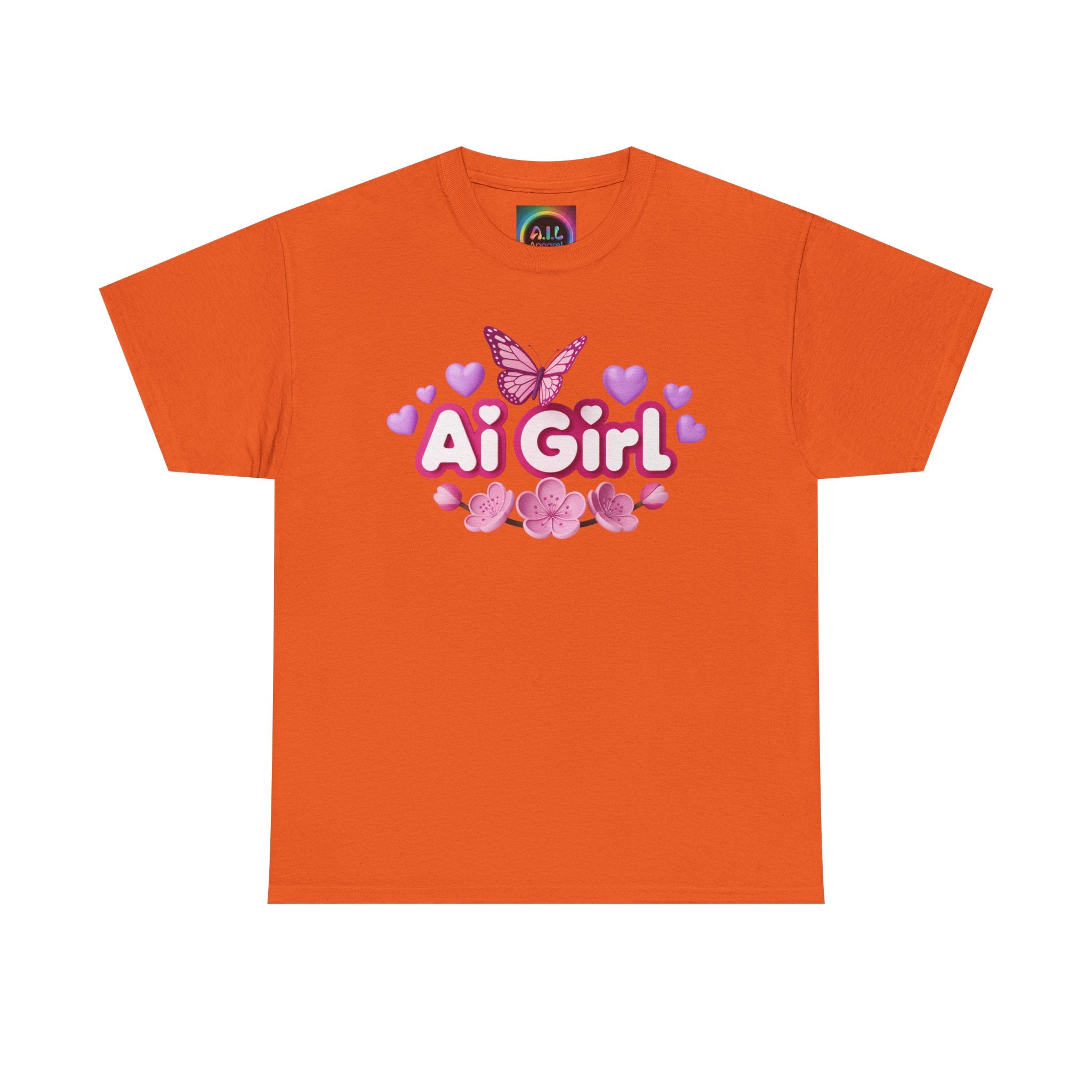Ai Girl  "Cyber Cutie" Unisex Heavy Blend™ Crewneck T‑Shirt