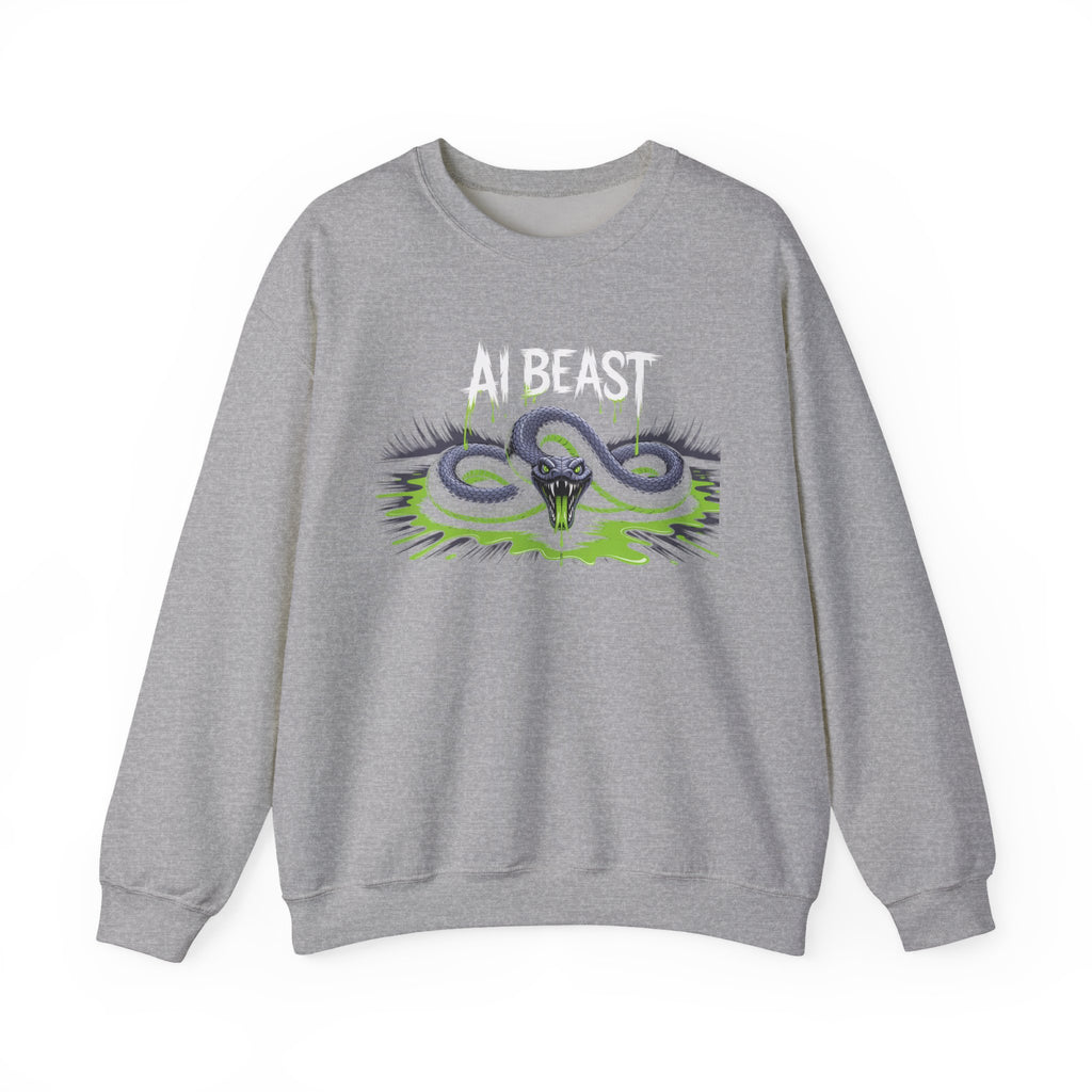 AI BEAST  "Digital Venom" Unisex Heavy Blend™ Crewneck Sweatshirt