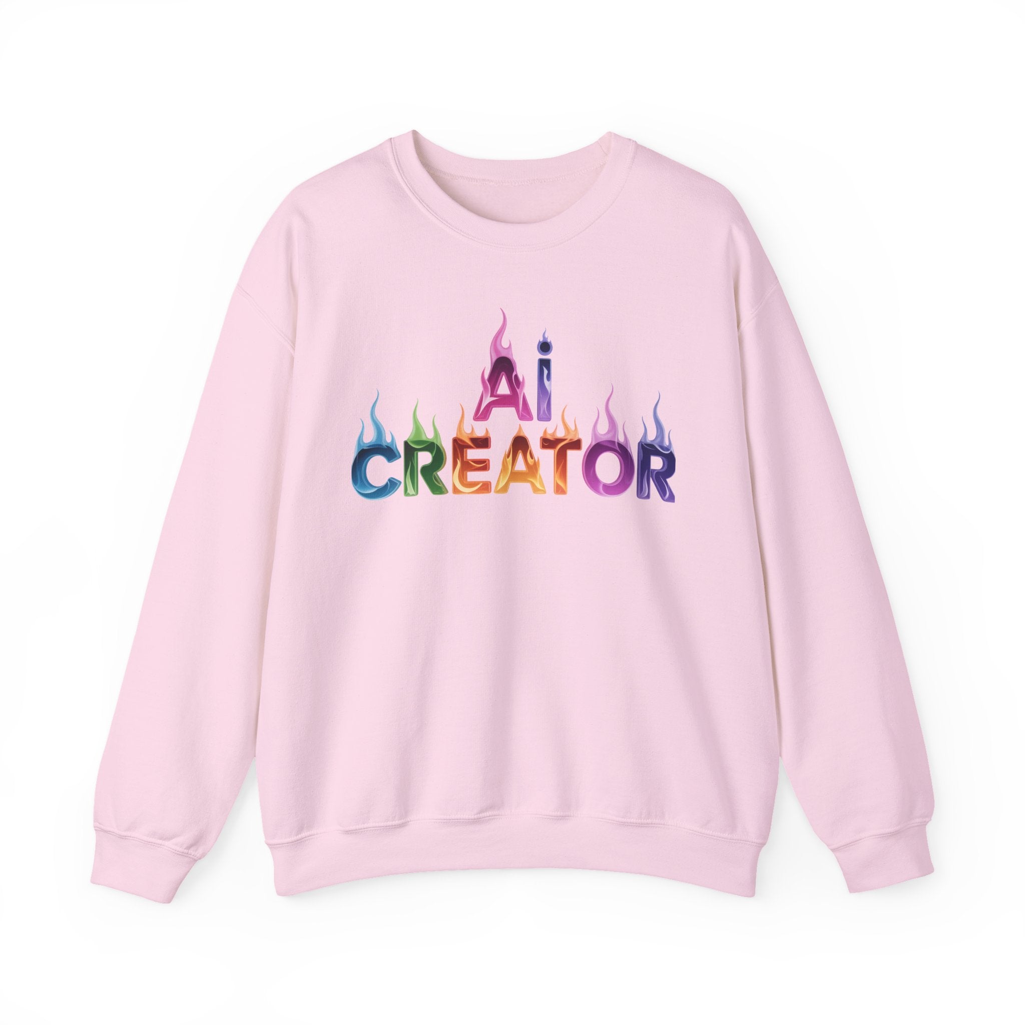 AI CREATOR  "Fire in the Code" Unisex Heavy Blend™ Crewneck Sweatshirt