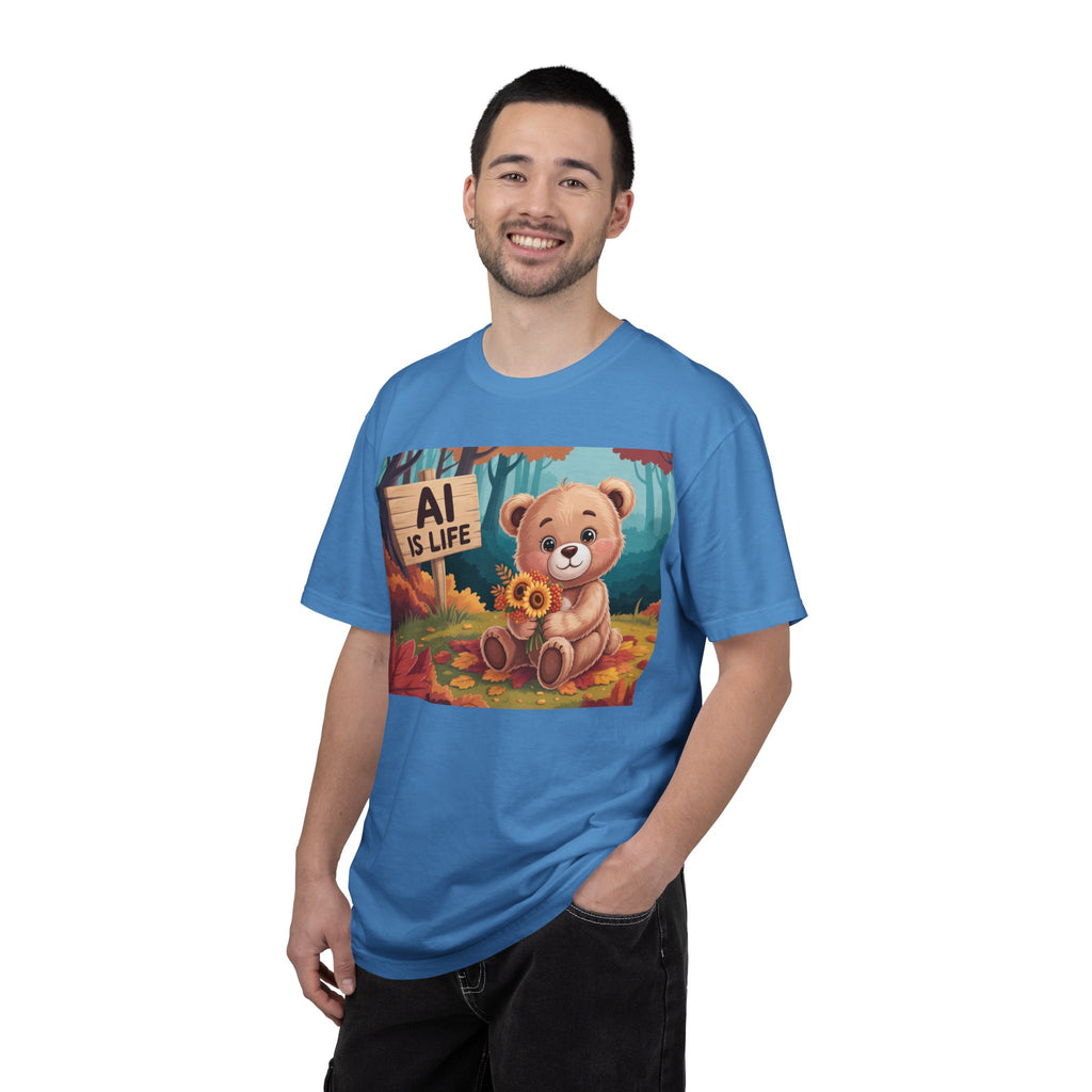 AI IS LIFE  " Cuddle Code "  Unisex Garment-Dyed T-shirt