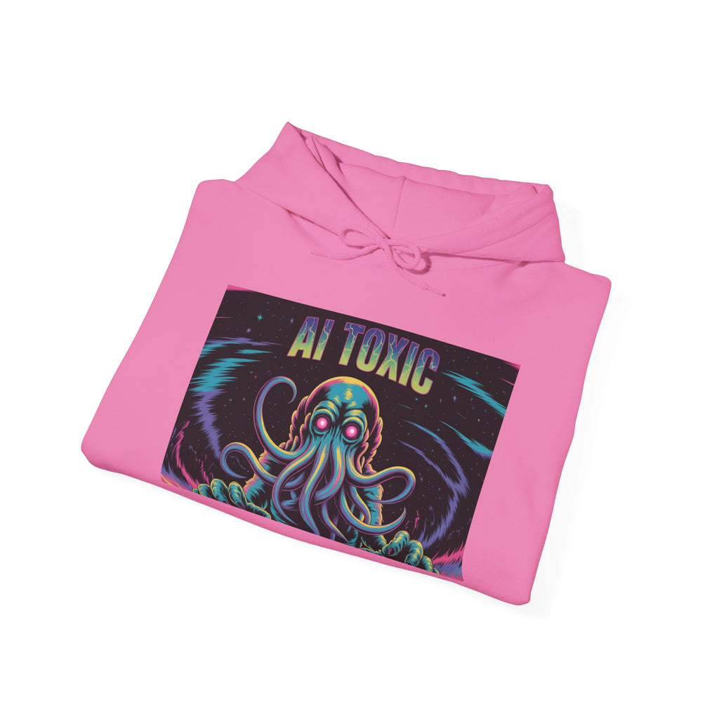 AI TOXIC  "Data  Overlord" Unisex Heavy Blend™ Hooded Sweatshirt