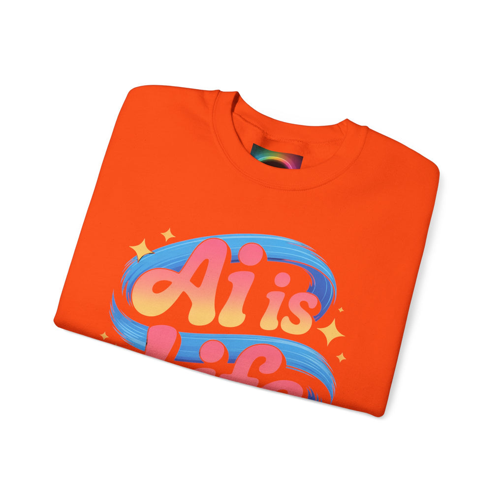 AI is Life "COSMIC SWIRL" Unisex Heavy Blend™ Crewneck Sweatshirt