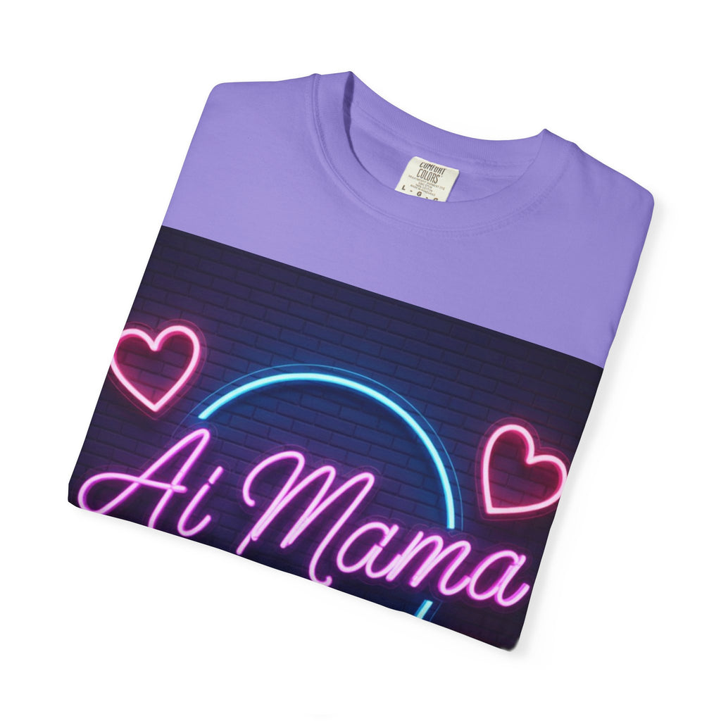 AI MAMA “Electric Love Loop” Unisex Garment-Dyed T-shirt
