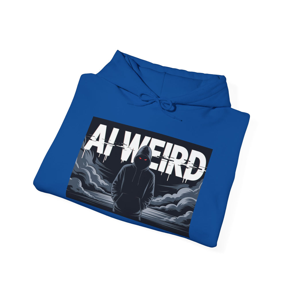 AI WEIRD – “DARK DATA ENTITY” Unisex Heavy Blend™ Hooded Sweatshirt