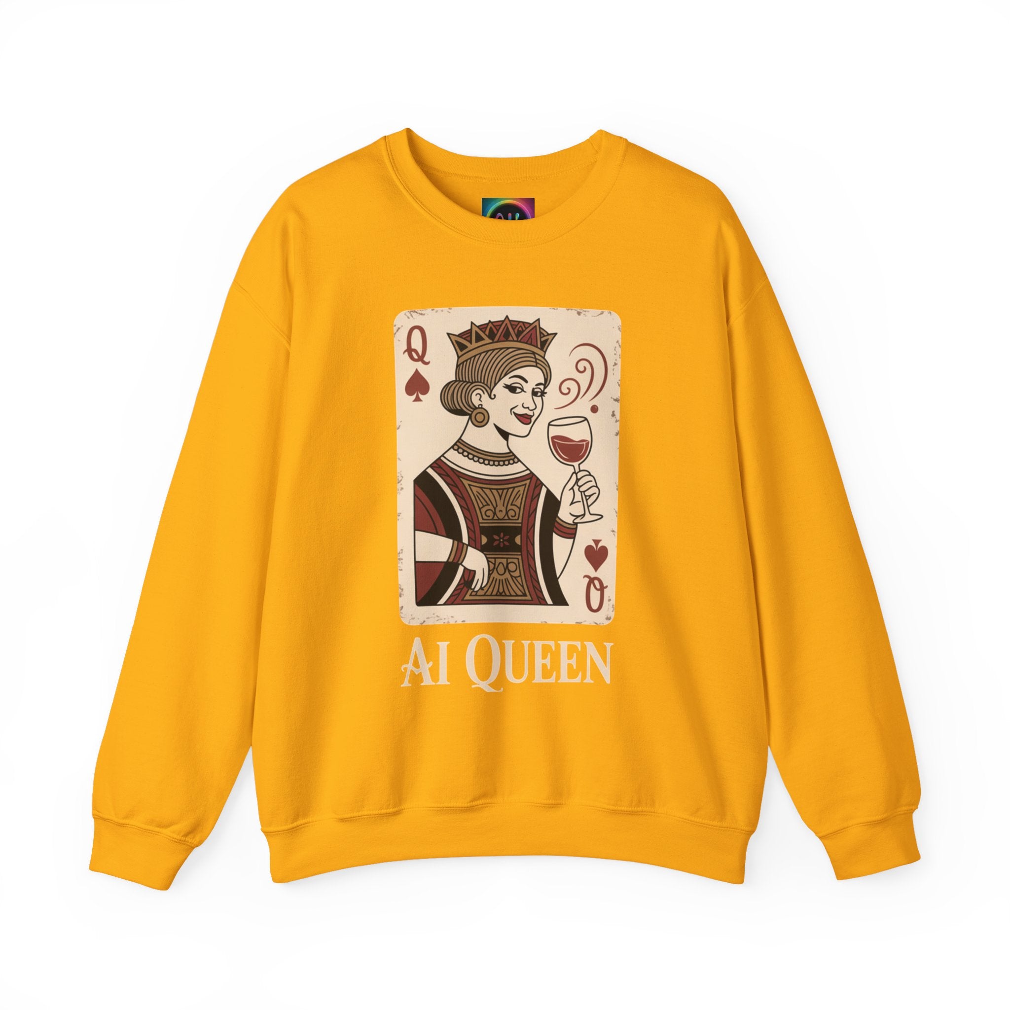 AI Queen "ROYAL ALGORITHM"  Unisex Heavy Blend Crewneck Sweatshirt