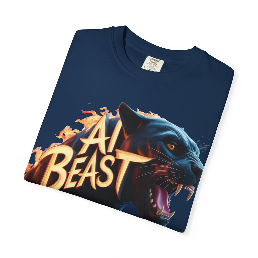 AI BEAST  "Wildfire Algorithm"  Unisex Garment-Dyed T-shirt
