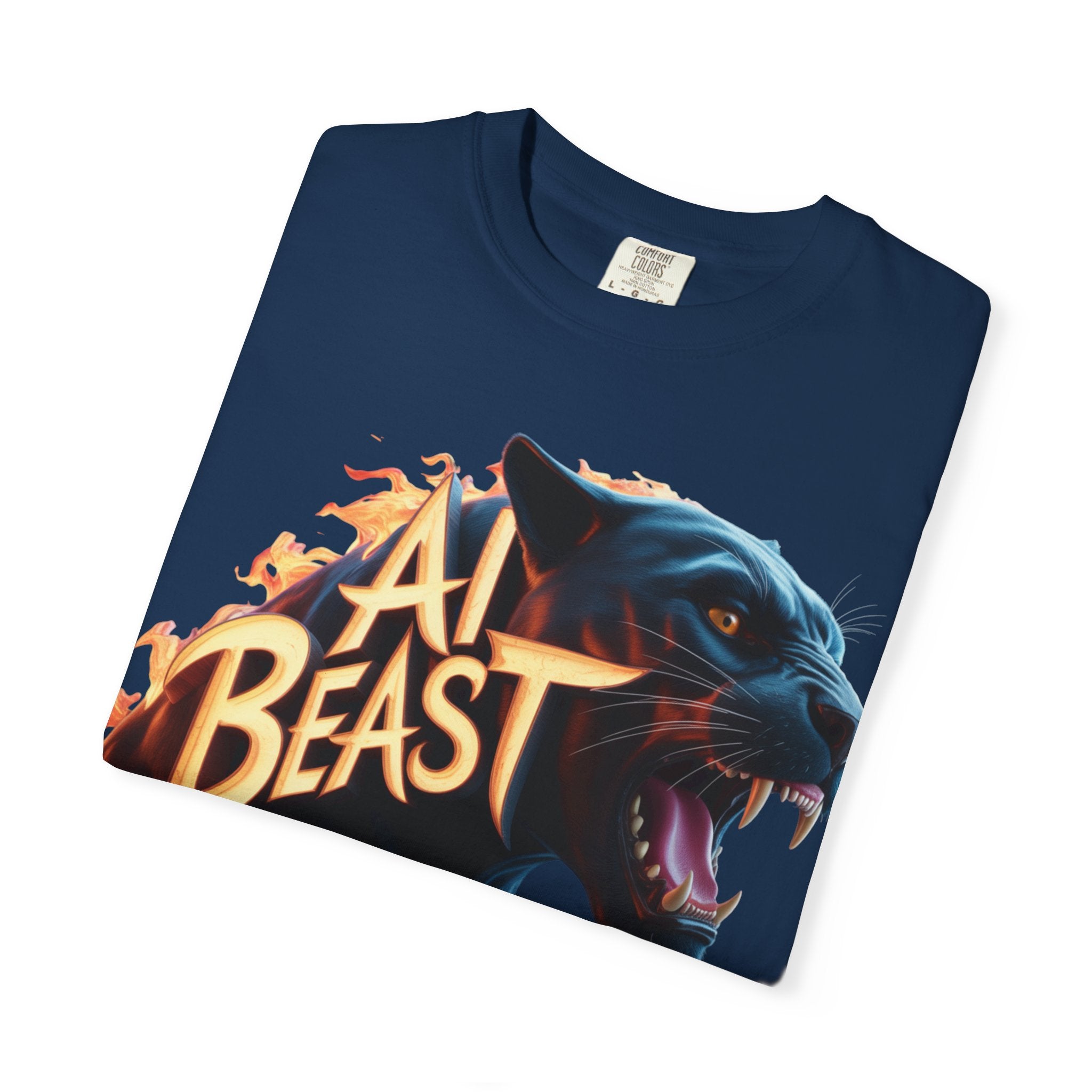 AI BEAST  "Wildfire Algorithm"  Unisex Garment-Dyed T-shirt